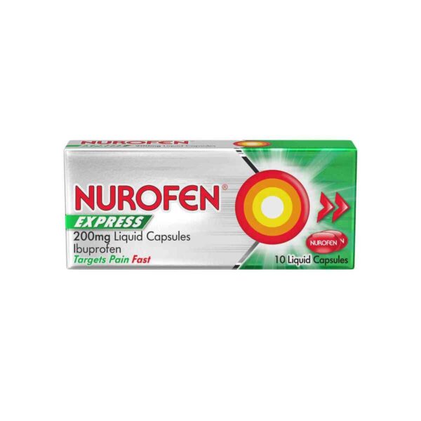 Nurofen Express 200mg 10 Liquid Capsules