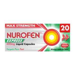 Nurofen Express 400mg Liquid Capsules, 20 Capsules