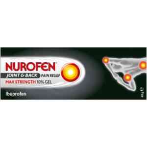 Nurofen Max Strength Joint And Back 10% Ibuprofen Gel, 40g