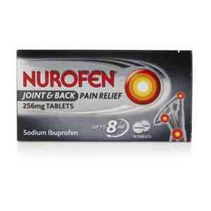 Nurofen Joint And Back Pain Relief 256mg Tablets, 16 Tablets