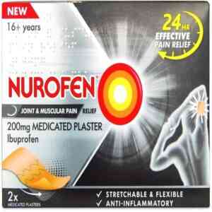 Nurofen Joint And Muscular Pain Relief Medicated Plaster, 2 Plasters