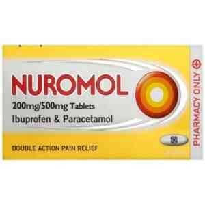Nuromol Tablets Ibuprofen And Paracetamol, 12 Tablets
