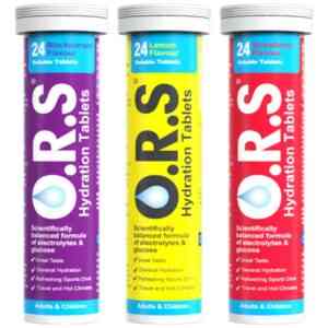 ORS Hydration Salts Tablet Lemon, 24 Soluble Tablets