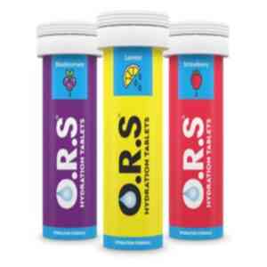 ORS Hydration Salts Tablet Strawberry, 12 Soluble Tablets