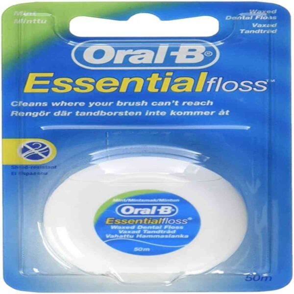 Oral B Essential Floss Waxed Dental Floss