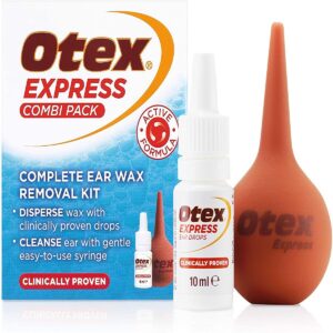 Otex Express Combi Pack Ear Drops and Ear Syringe