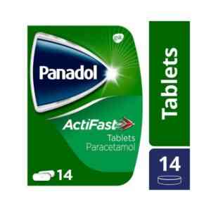 Panadol Actifast Compact Paracetamol Tablets, 14 Tablets
