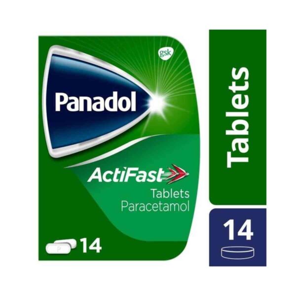 Panadol Actifast Compact Paracetamol Tablets, 14 Tablets
