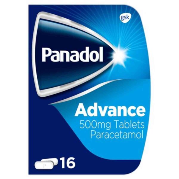 Panadol Advance Compact Paracetamol 500mg Tablets, 16 Tablets