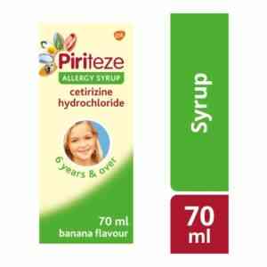 Piriteze Allergy Syrup, 70ml