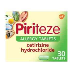 Piriteze Allergy Tablets