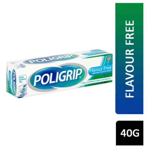 Poligrip Flavour Free Denture Fixative Cream