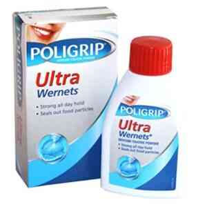 Poligrip Ultra Wernets Denture Fixative Powder