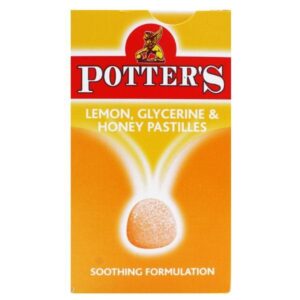 Potters Lemon Glycerine and Honey Pastilles
