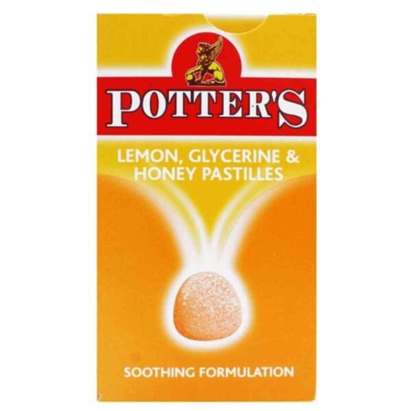 Potters Lemon Glycerine and Honey Pastilles
