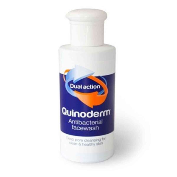 Quinoderm Antibacterial Facewash Dual Action, 150ml