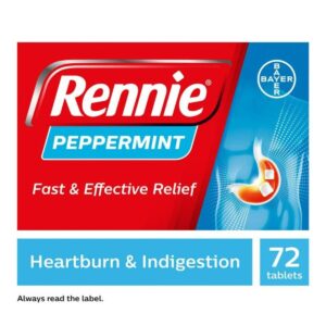 Rennie Peppermint Tablets Heartburn And Indigestion Relief