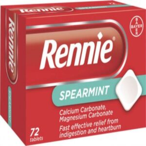 Rennie Spearmint Chewable Tablet Heartburn Relief