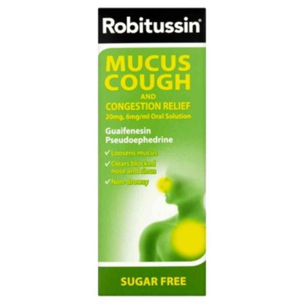 Robitussin Mucus Cough And Congestion Relief, 100ml