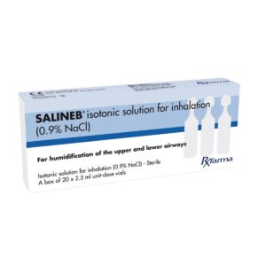 Saline Nebuliser Solution - Sodium chloride 0.9 % w/v, 20 Nebules