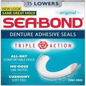 Seabond Denture Fixative Seals Lowers
