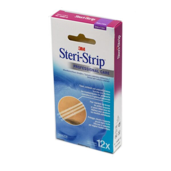 Steri-Strip Skin Closure 3mm x 75mm, Pack of 12