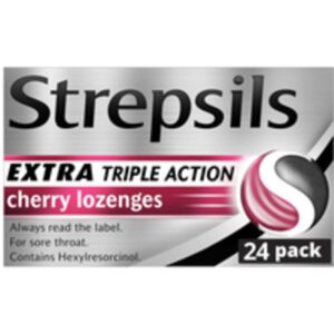 Strepsils Extra Triple Action Cherry Lozenges