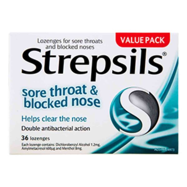 Strepsils Sore Throat Blocked Nose Double Action
