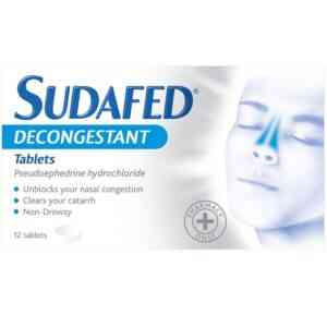 Sudafed Decongestion Tablets - Non Drowsy, 12 Tablets