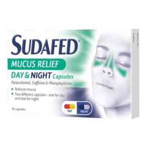 Sudafed Mucus Relief Day And Night, 16 Capsules