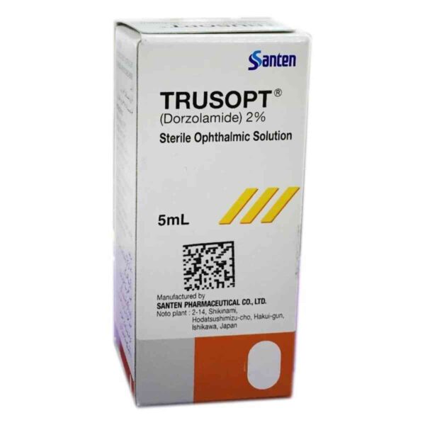 TRUSOPT Eye Drops 2% - Dorzolamide Eye Drops, 5ML