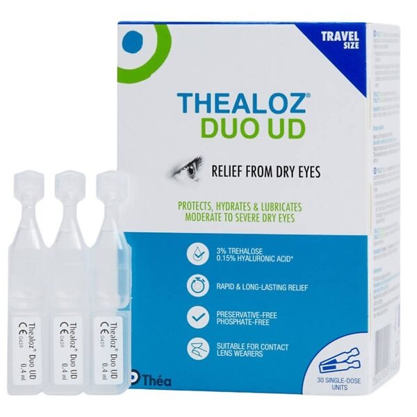 Thealoz Duo Eye Drops Single Dose Vials, Pack Of 30
