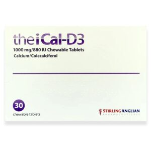 Theical-D3 Chewable Tablets 1000MG/880 IU, 30 Tablets