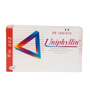 Uniphyllin Continus - Theophylline MR Tablets, 56 Tablets