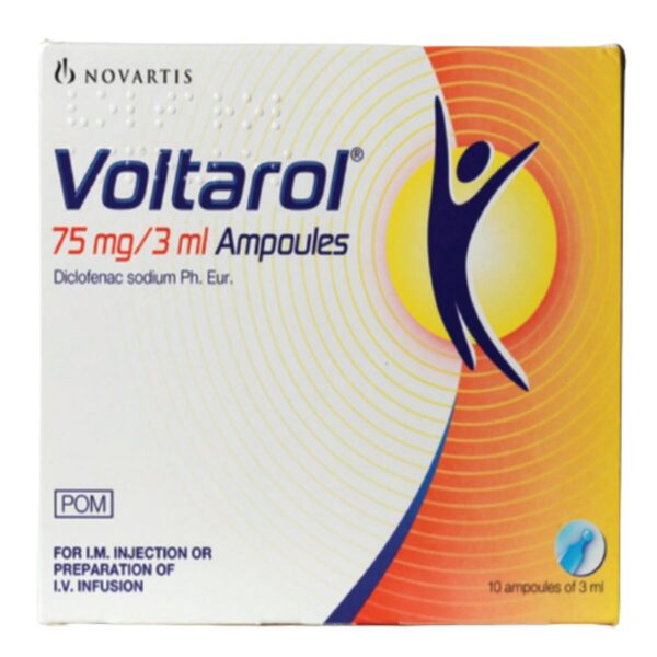 Voltarol Injection 75mg - Diclofenac Injection, 10 x 3ml