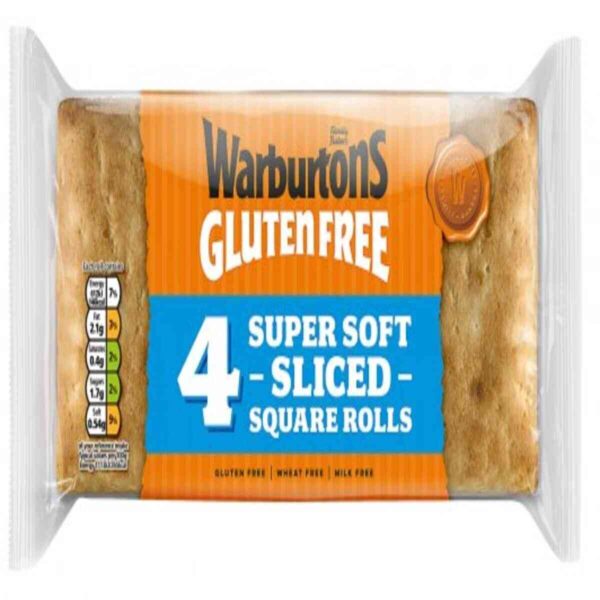 Warburtons Gluten Free White Rolls Fresh