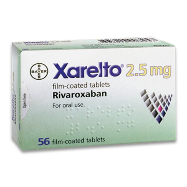 Xarelto 2.5mg Tablets – Rivaroxaban 2.5mg Tablets, 56 Tablets