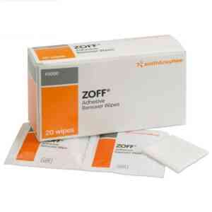 Zoff Adhesive Remover Wipes, 20 Wipes