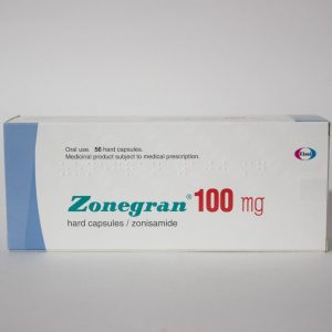 Zonegran 100mg Capsules - Zonisamide, 56 Capsules