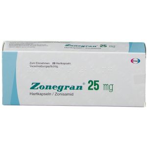 Zonegran 25mg Capsules - Zonisamide 25mg, 14 Capsules
