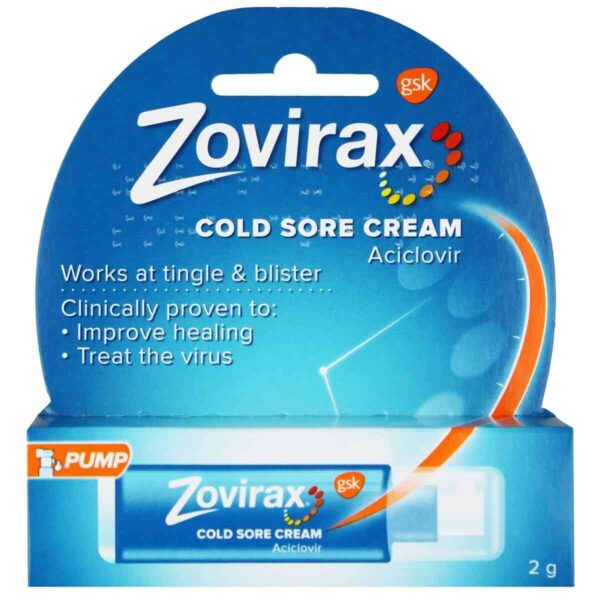 Zovirax Cold Sore Cream Pump
