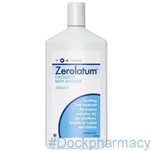 Zerolatum emollient bath additive