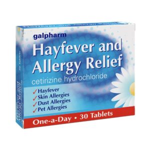 Cetirizine 10mg Tablets - Hayfever Allergy Tablets, 30's