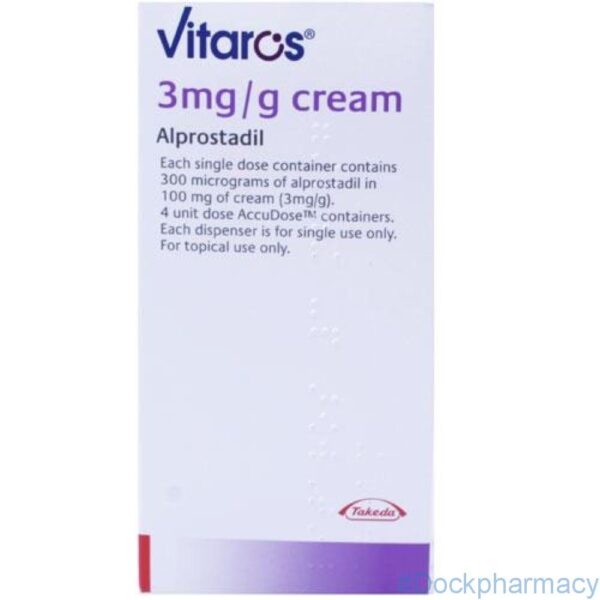 Vitaros Cream - Alprostadil Cream, Applicator Pack of 4