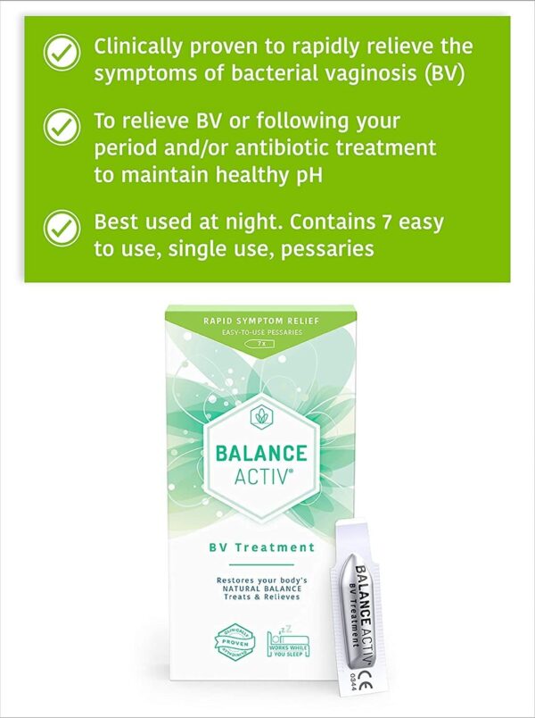 Balance Activ Pessaries - BV Vaginal Pessaries, 7 Pessaries