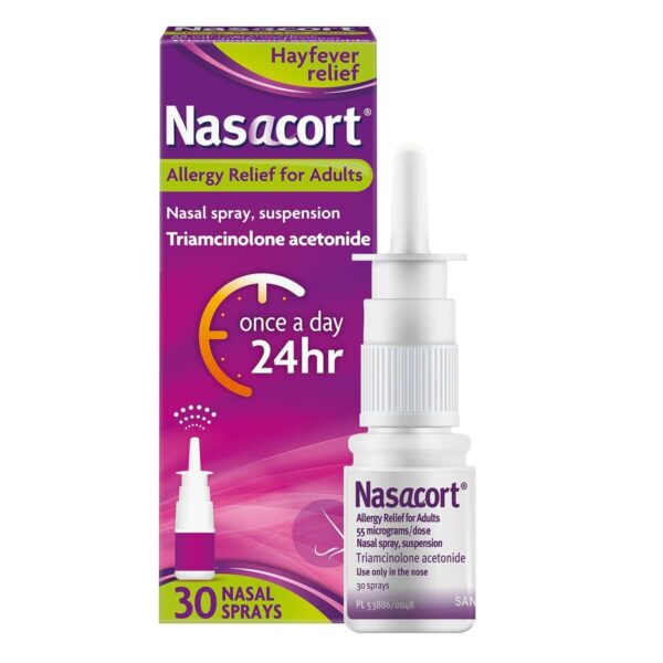 Nasacort Allergy Relief Spray - Triamcinolone Acetonide Spray, 30 Doses