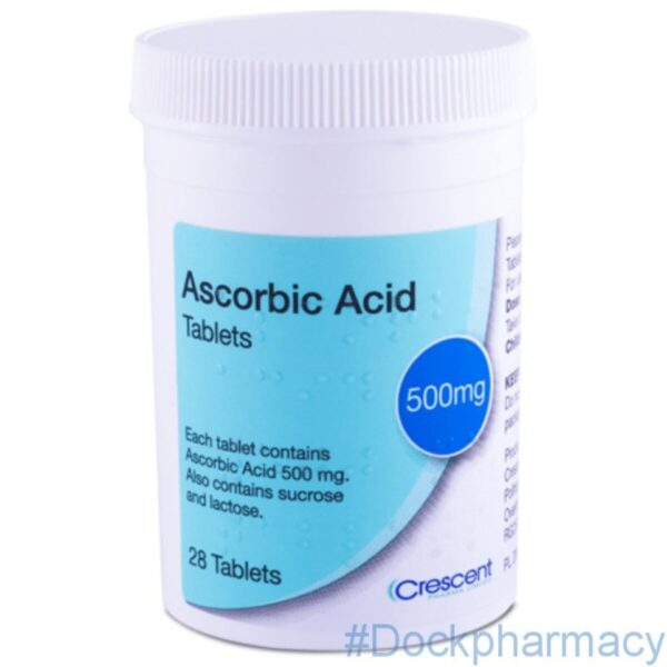 Ascorbic Acid 500mg Tablets - Vitamin C 500mg, 28 Tablets