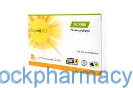Sunvit COLECALCIFEROL 20000iu