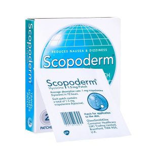 Scopoderm Patches - Hyoscine Patches 1.5mg, 2 Patches
