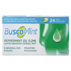 Buscomint Peppermint Oil Capsule, 24 Capsules